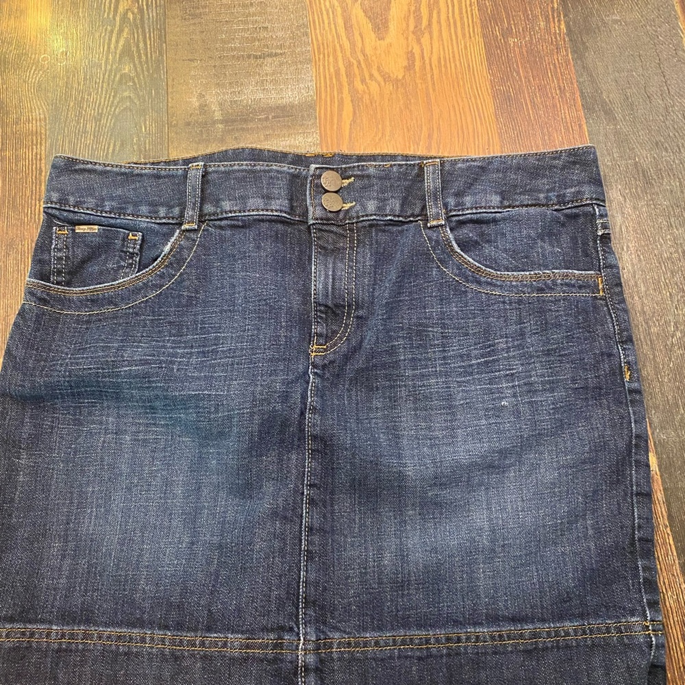 Tommy Hilfiger Blue Denim Skirt Classic Style